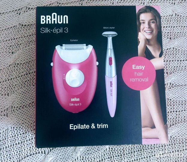 Эпилятор braun silk-epil 3 и стайлер для бикини