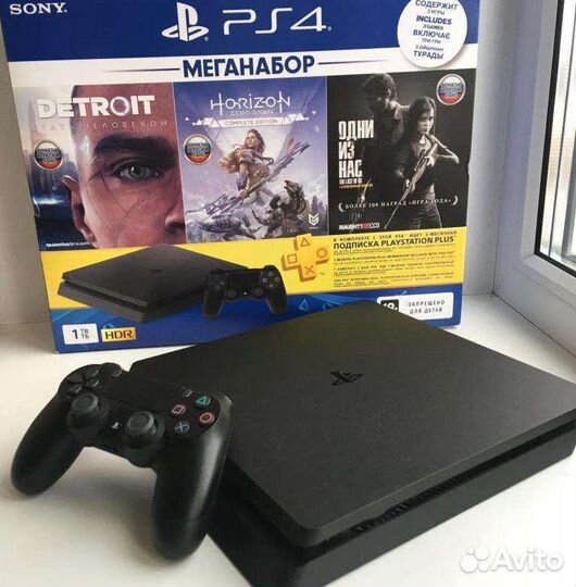 Sony ps4 1т + игры