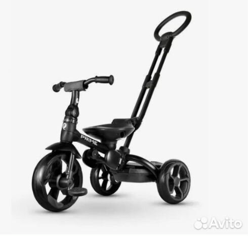 Велосипед-коляска Q-Play Prime 6 в 1 голубой