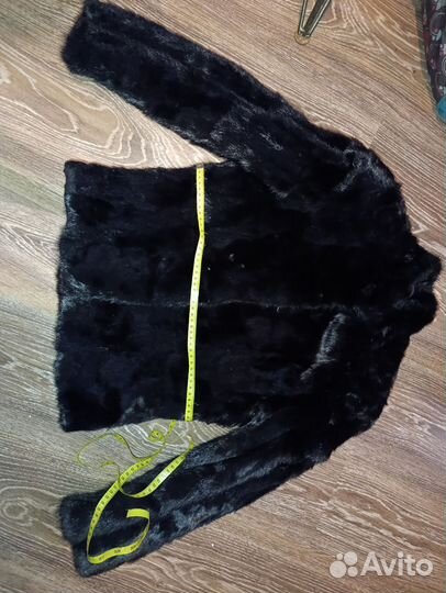 Шуба норковая по пояс размер 44