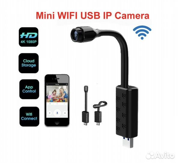 Мини видеокамера с поддержкой Wi-Fi и USB