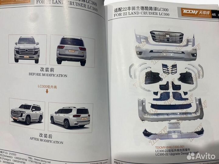 Обвес Toyota Land Cruiser 300 70th Anniversary (юбилейная версия) tommy