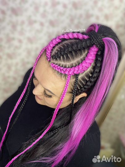Плетение кос с канекалоном