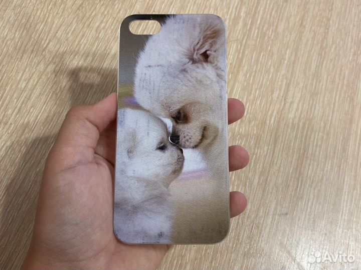 Чехол на iPhone 5se с принтом собаки