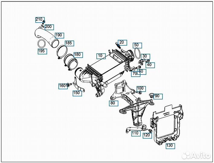 Датчик давления Mercedes Glc 250 C253 M274.920