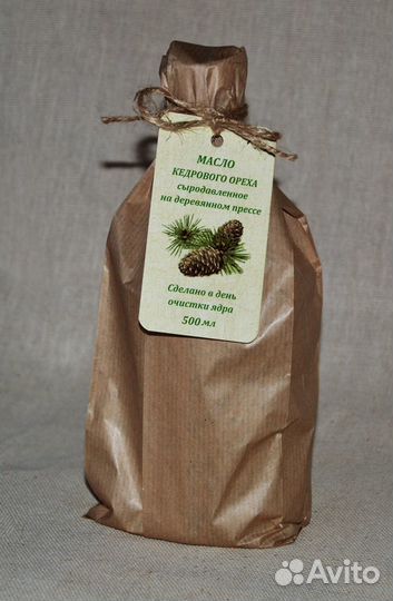 Масло и жмых кедрового ореха свежевыжатые