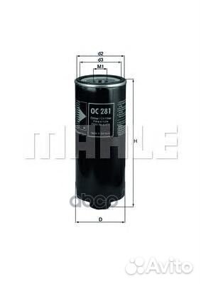 Фильтр масляный knecht/mahle OC281 Mahle/Knecht