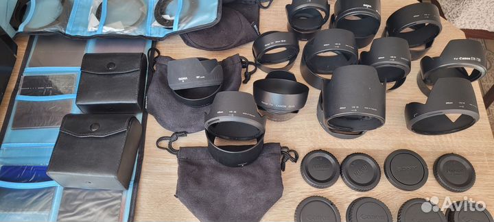 Бленды, крышки, светофильтры, чехлы для обьектива
