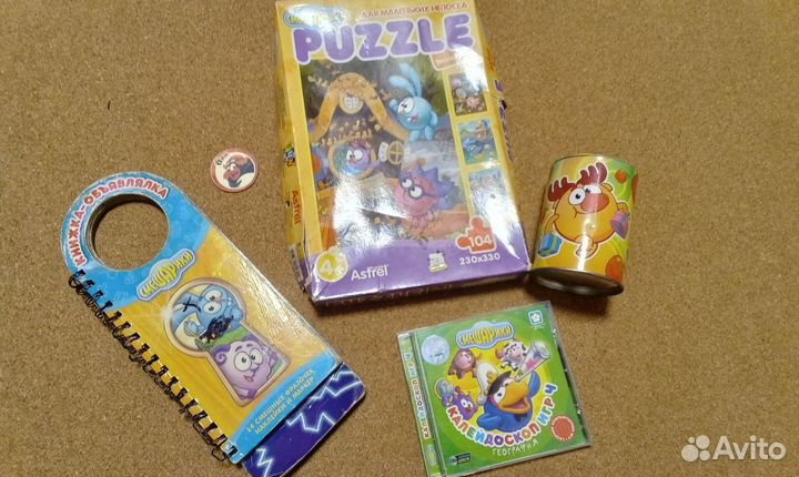 Смешарики книга пазлы