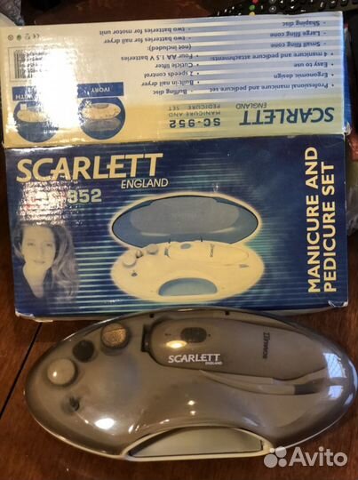 Новый Портативный набор маникюр/ педикюр Scarlett
