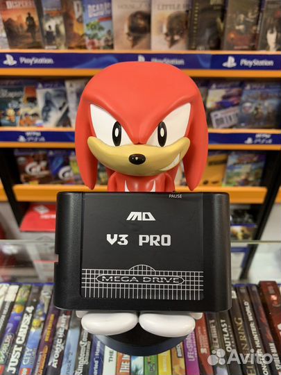 Картридж Sega со слотом под карту памяти