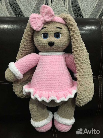 Вязаный зайка