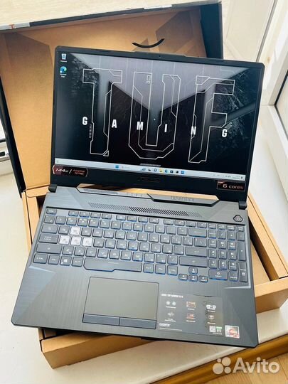 Asus Tuf 144Гц, RTX 3050, Ryzen 5, 16Gb, 512Gb