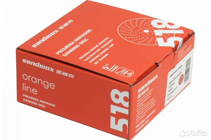 Круг Sandwox 518 Orange Ceramic Р320, 125 мм