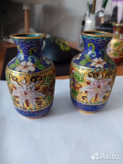 Китайские вазочки клуазоне