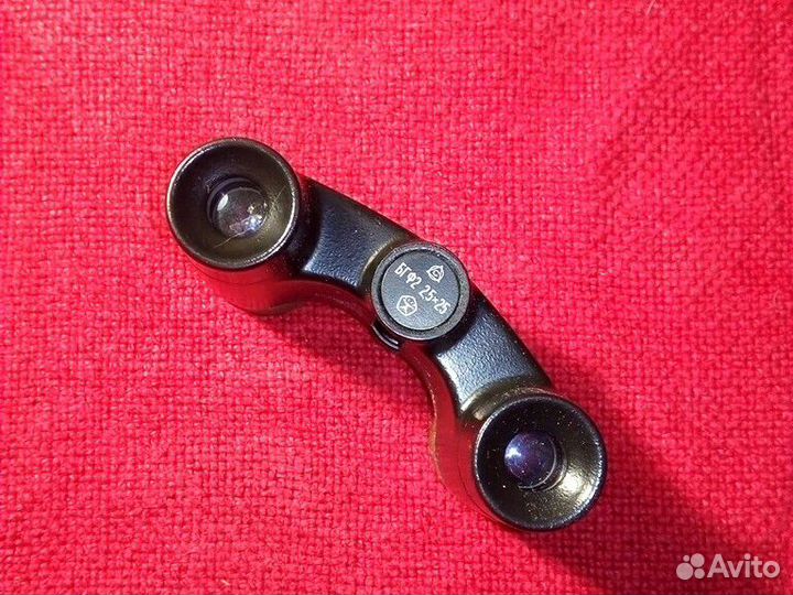 Бинокль (театральный) СССР чехол /натуральная кожа