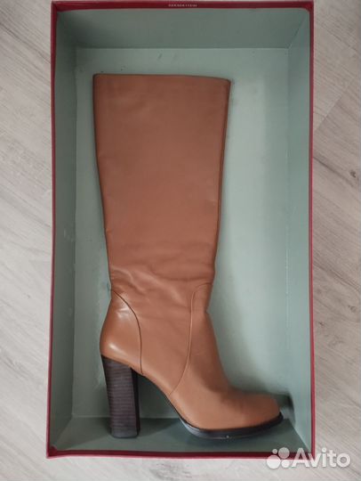 Сапоги женские нат кожа, 39 демисезонные
