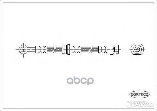 Тормозной шланг задний 495mm 19032231 Corteco