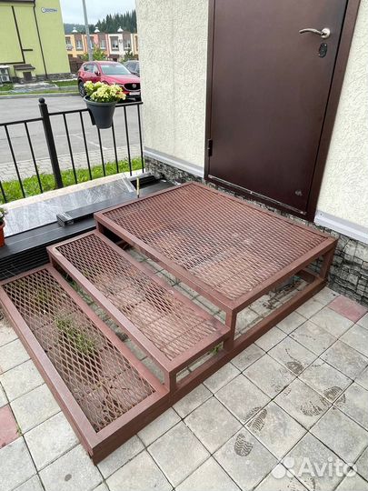 Козырек + Приставное крыльцо для дома, бани