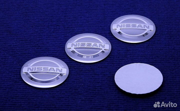 Комплект 3D наклеек диска Nissan 56 60 65 мм
