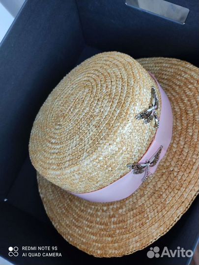 Шляпа женская соломенная