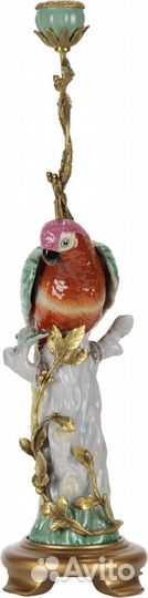 Подсвечник фарфор, бронза зеленый Glasar HFX1970