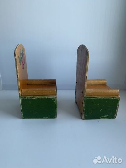 Кукольная мебель СССР Деревянные кресла