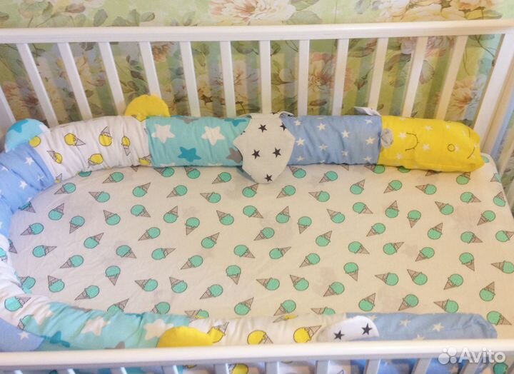 Бортик Дракончик в кроватку