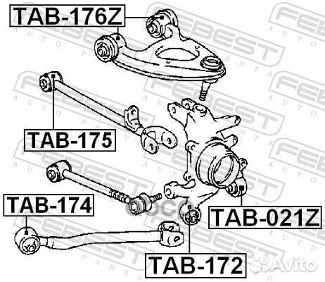 Сайлентблок TAB174 Febest