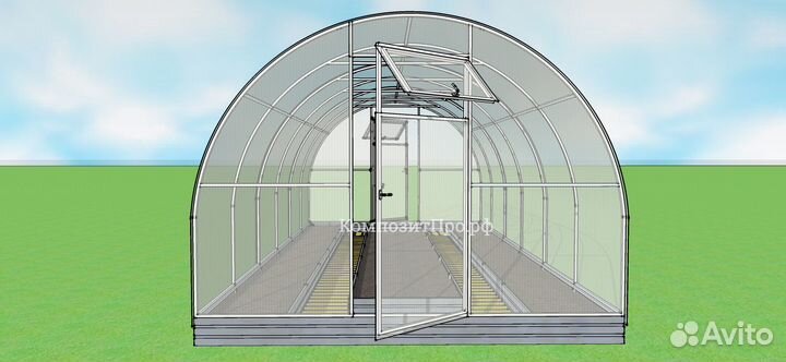 Теплица Уралочка 3х8м Оцинкованная
