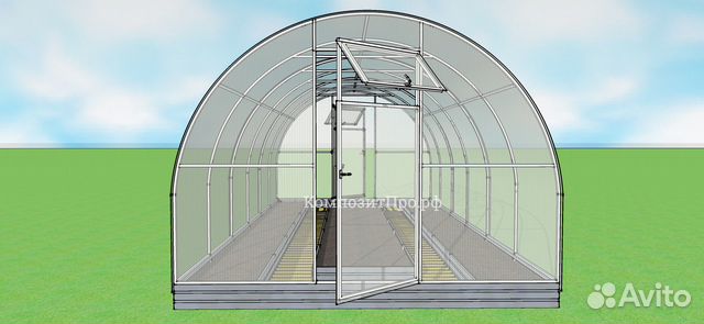 Теплица Уралочка 3х8м Оцинкованная