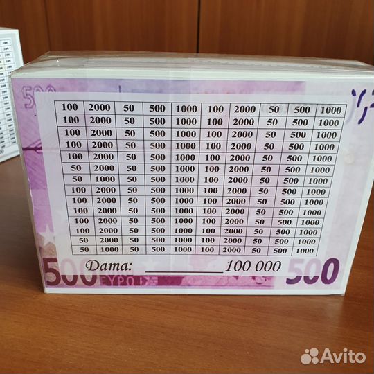 Копилка для денег рисунок 500 Евро (новая)