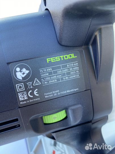 Дисковая пила Festool TS 75 EBQ-Plus 576110