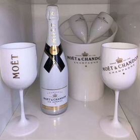 Бокалы Moet Chandon золотые белые