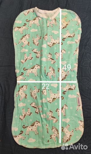 Пеленка кокон на молнии для новорожденных