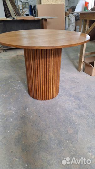 Стол круглый раскладной кухонный дизайнерский