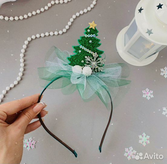 Ободок елочка