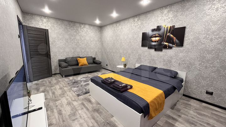 1-к. квартира, 37 м², 2 кровати