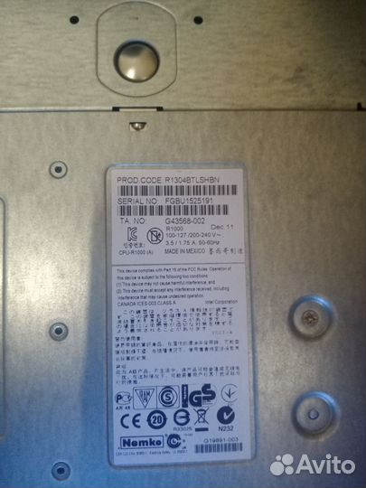 Сервер Intel R1304btlshbn xeon e3-1230v2