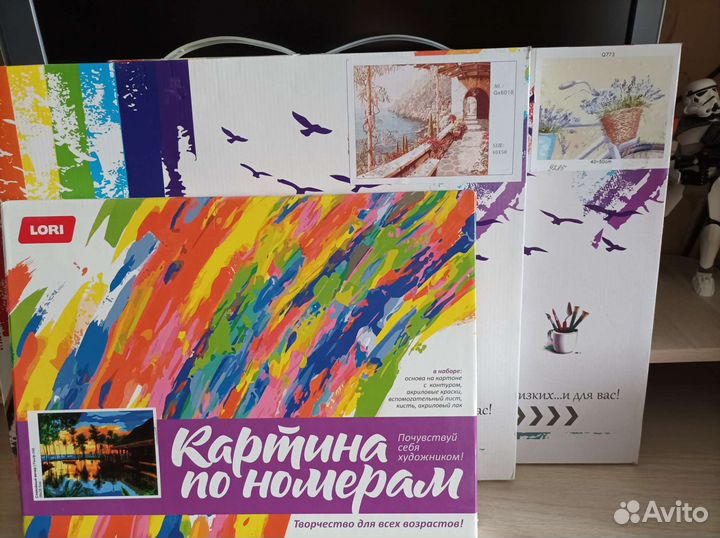 Картины по номерам на подрамниках