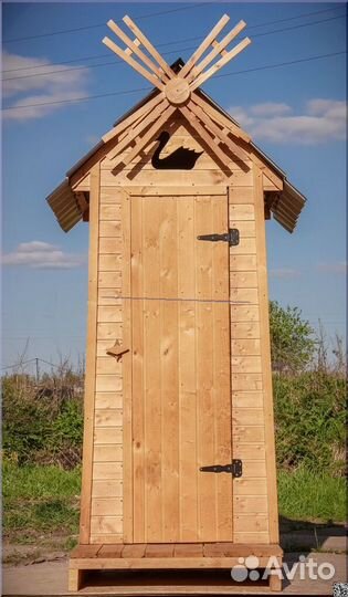 Дачный туалет деревянный HME563