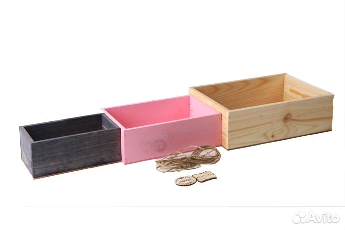 Кашпо деревянные (ящики)