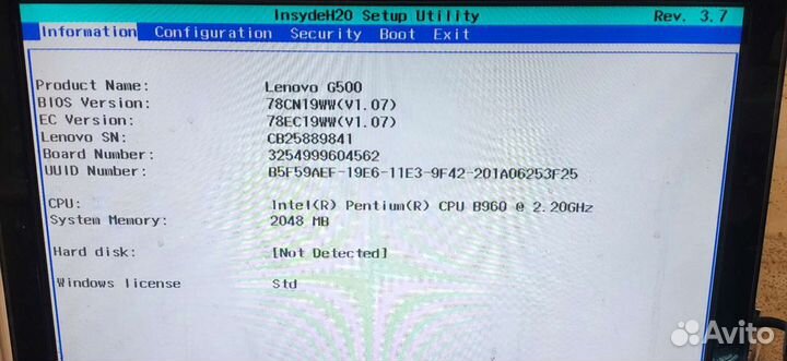 Lenovo G500 (viwgp/GR LA-9632P REV:1.0)