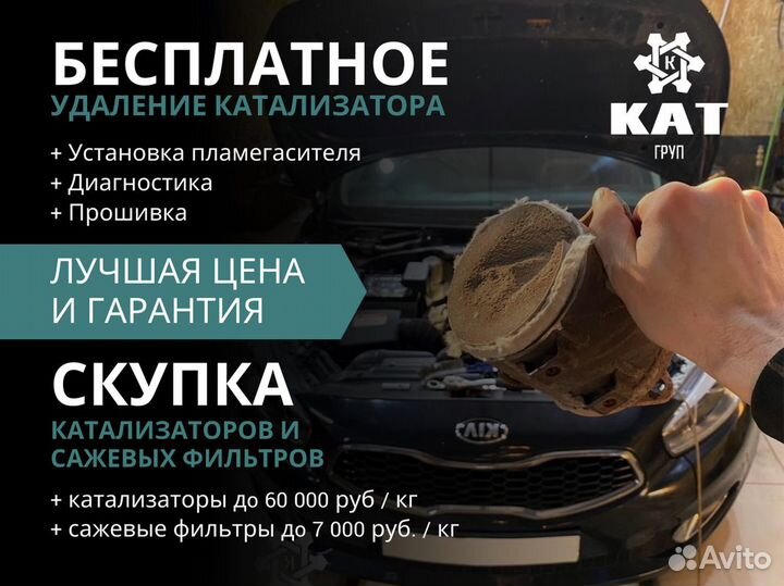 Удаление катализатора бесплатно / Прием max оплата