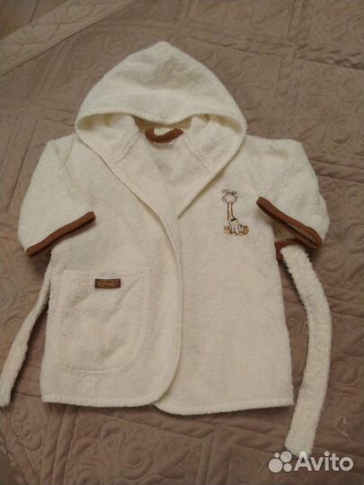 Халат махровый 0-12 месяцев