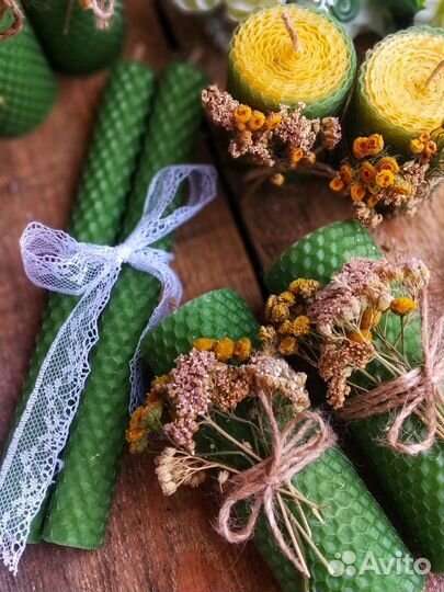 Свечи из вощины с Травами