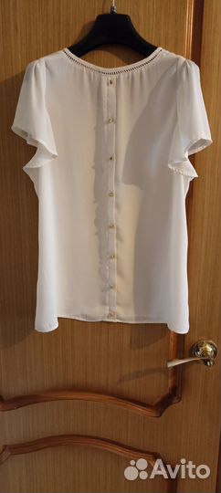 Блузка белая от La Redoute, 48 размер
