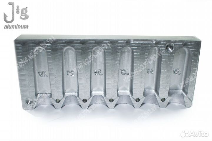 Форма для литья грузил фидерной кормушки от 20 до