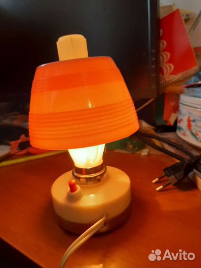 Лампа ночник мини СССР винтаж ретро