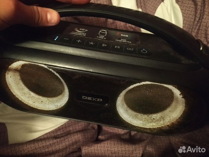 Блютуз колонка dexp